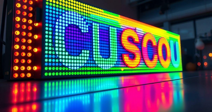 Letreiro de LED personalizado para destacar sua marca e atrair clientes