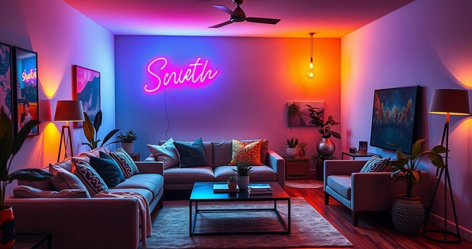 Painel neon personalizado para decorar seu espaço com estilo e originalidade