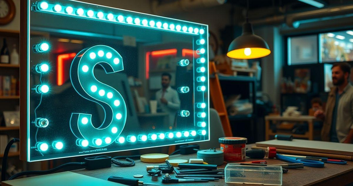 Como criar um luminoso personalizado que se destaca
