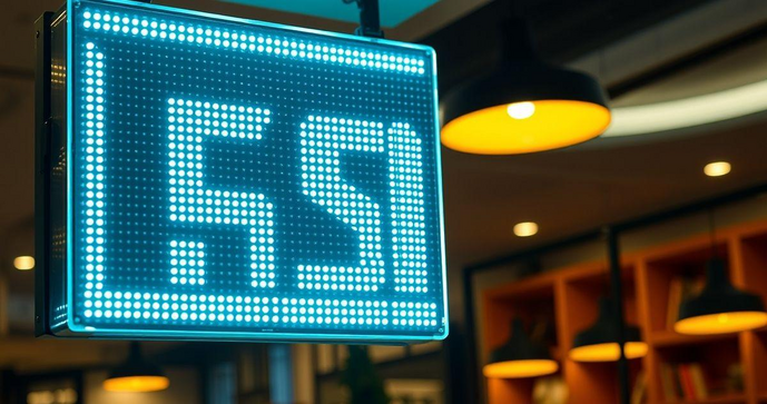 Placa luminosa LED transforma a comunicação visual e atrai mais clientes