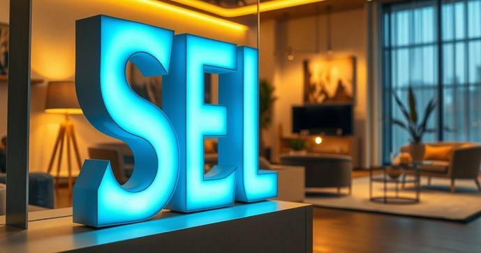 Letra caixa iluminada com LED transforma ambientes com estilo e modernidade