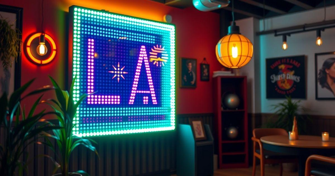 Letreiro luminoso LED personalizado transforma sua comunicação visual com estilo e criatividade