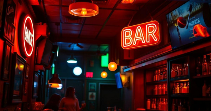 Letreiro luminoso bar transforma a atmosfera do seu estabelecimento e atrai mais clientes