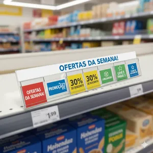 régua de gôndola com impressão direta régua de gôndola com impressão direta