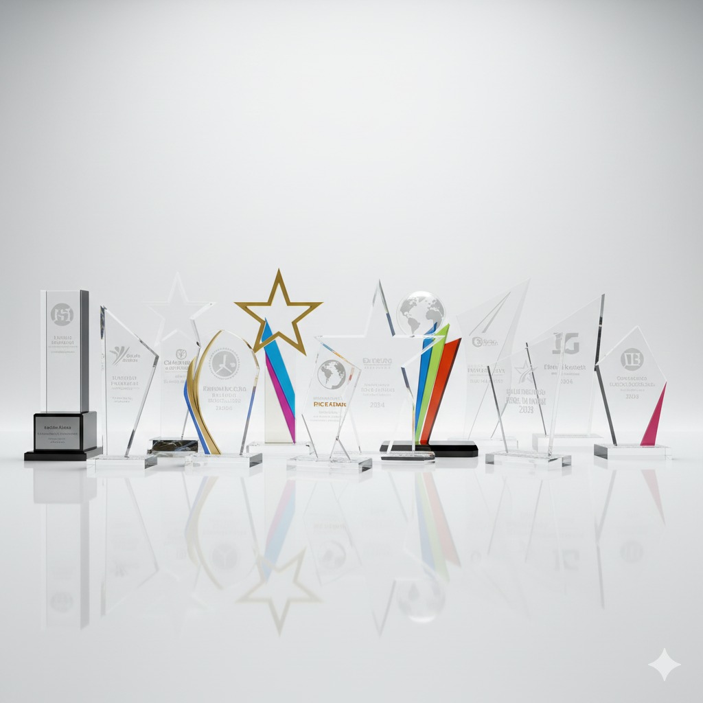 troféus de acrílico para clubes esportivos